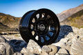 ICON Alloys Hulse, Double Black, 17 x 8.5 / 6 x 5.5, 0mm Offset, 4.75" BS