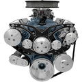 Pontiac V8 Style Track Serpentine Kit Blk Onyx