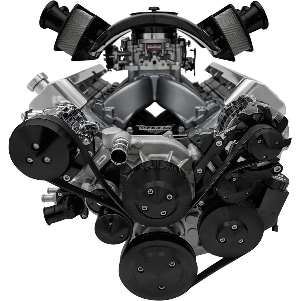 Chevy LS1-LS7 Pro-Track Serpentine Kit Black