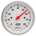 Autometer Arctic White 3 3/8in 8k RPM In Dash Tachometer