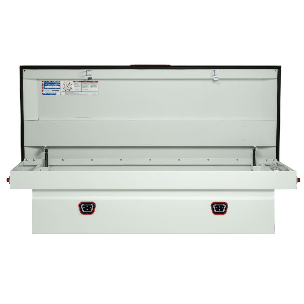 SADDLE BOX STEEL FULL EXTRA WIDE WHITE 15.5 CU FT