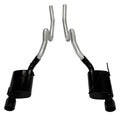 Cat Back Exhaust System 05-10 Mustang V8 Split Rear Dual Exit 2.5 in Intermediate Pipe And Tailpipe Violator Muffler Hardware 4 in Black Tips Included Natural 409 Stainless Steel Pypes Exhaust
