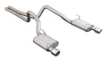 Cat Back Exhaust System 05-10 Mustang V8 Split Rear Dual Exit 2.5 in Intermediate Pipe And Tailpipe Violator Muffler Hardware 4 in Black Tips Included Natural 409 Stainless Steel Pypes Exhaust