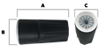 0507 FORD FREESTYLE LH POWER FOLDAWAY OE MIRROR TEXTURED BLACK PTM COVER W/O MEMORY