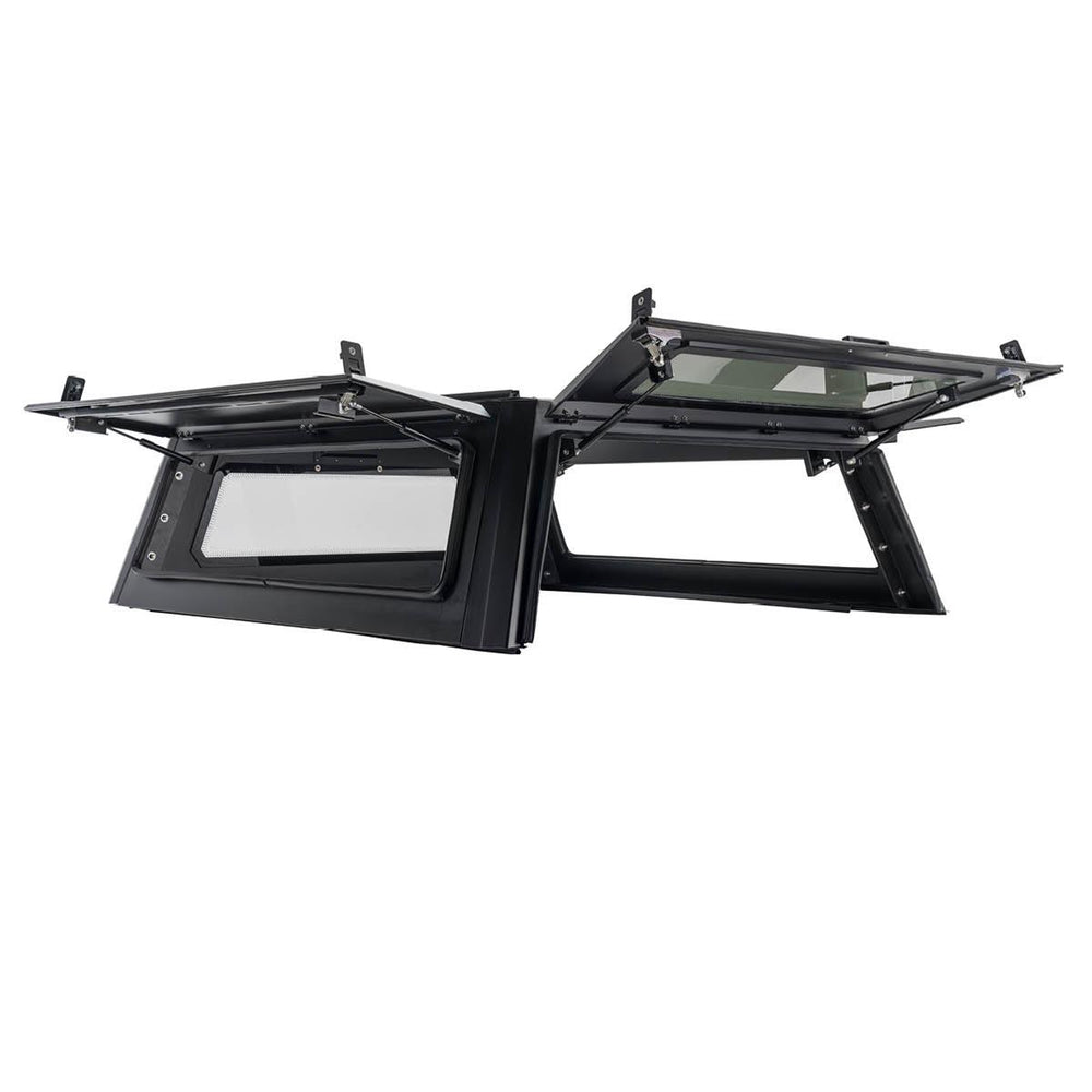 Overland Vehicle Systems Expedition - Truck Cap W Full Wing Doors Front and Rear Windows 3rd Brake Light