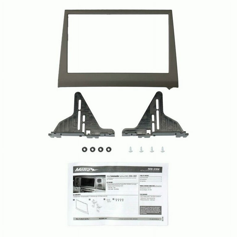 06-07 JEEP COMMANDER(W/O NAV)- PIONEER 8 INCH RADIOS DASH KIT- DARK KHAKI