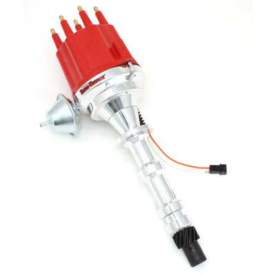 DIST BILLET MAG TRIG CHEVY 348409 RED MALE CAP