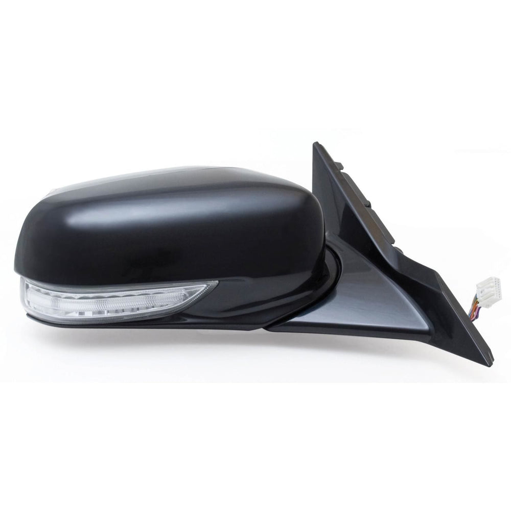0912 ACURA TL RH HEATED POWER FOLDAWAY OE MIRROR BLACK PTM W/TURN SIGNAL & MEMO