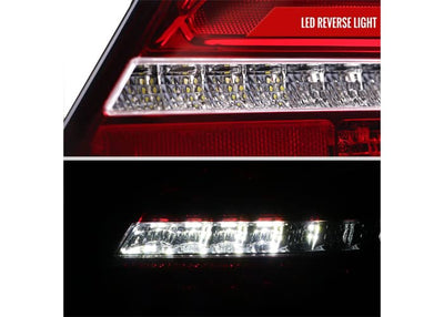 SEDAN W203 LED SEQUENTIAL TAIL LIGHTS CHROME HOUSING RED CLEAR LENS