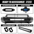 16C TACOMA STEEL FRONT WINCH READY BUMPER BLACK