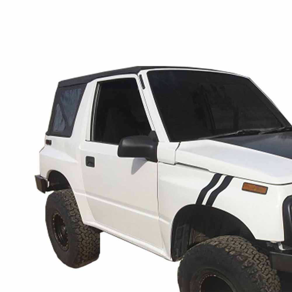 Overland Vehicle Systems Replacement Soft Top - Black Diamond - Tracker