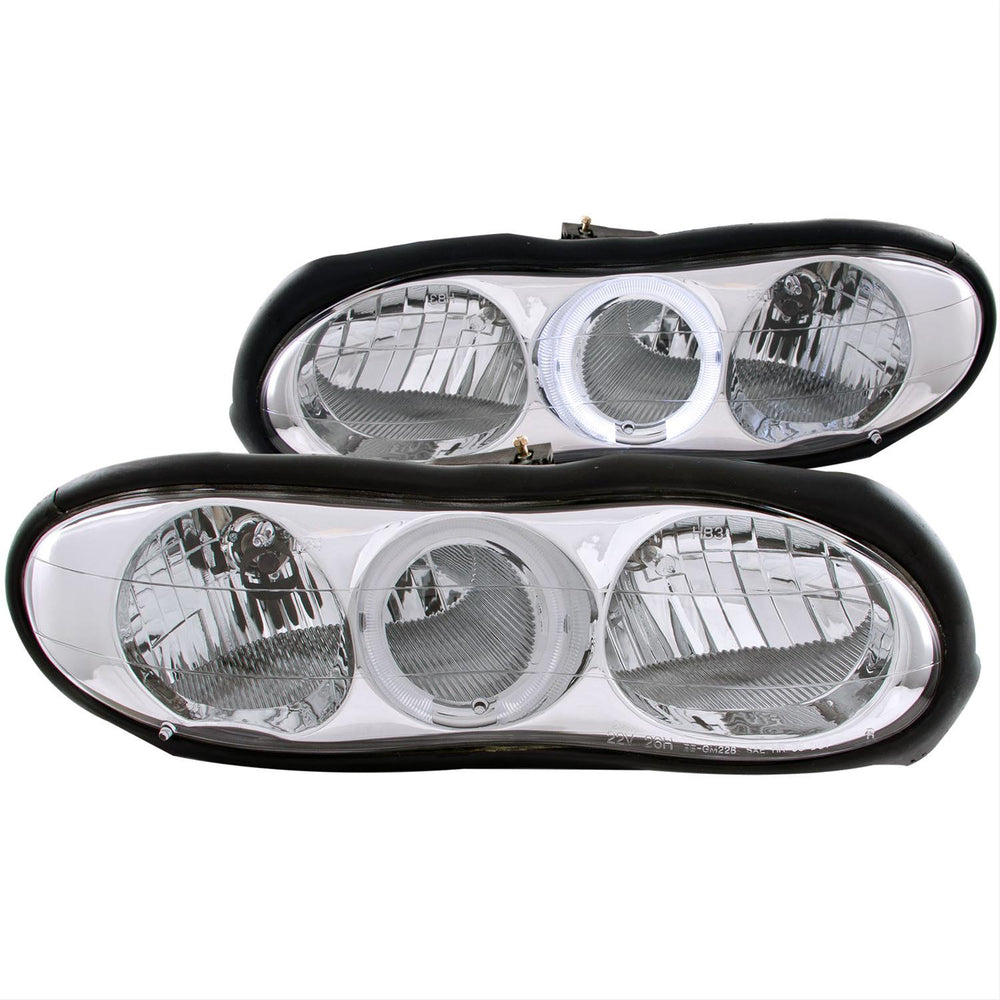 9802 CAMARO HEADLIGHTS WITH HALO CHROME