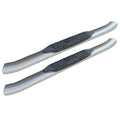 07C SILV/SIERRA 1500/0419 GM 2500/3500 STD CAB(ROCKER MNT)4IN OE STYLE SS OVAL TUBES(CURVED ENDS)