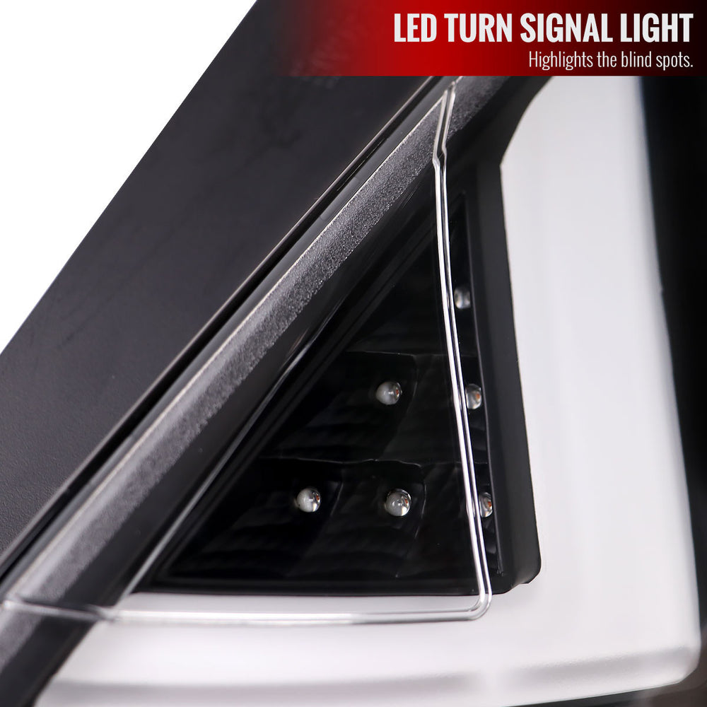 LED TAIL LIGHTS MATTE BLACK HOUSING CLEAR LENS