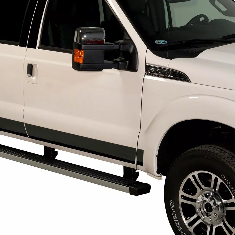 23C F250/F350 SUPER DUTY SUPERCAB ROCKER PANELS BLACK PLATINUM