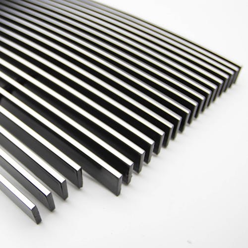 Grill Insert: 1999-2000 Cadillac Escalade; Grille Insert; main grill; 21 bars; billet