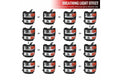 1500 PROJECTOR HEADLIGHTS WITH BLACK TRIM CHROME HOUSING CLEAR LENS AND AMBER REFLECTOR WITH SEQUENTIAL TURN SIGNAL