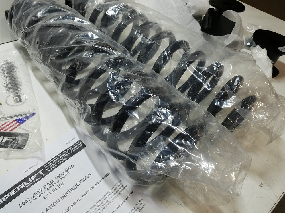 Superlift 12-18 Dodge Ram 1500 4WD (Gas/Eco/Diesel) 6in Lift Kit Component Box