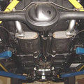 ~(86 lbs. 62X17X13)~ Crossmember Back w/H-Pipe Exhaust System 55-57 Chevy Wagon Split Rear Dual Exit 2.5 in Intermediate X-Pipe And Tail Pipe Violator Mufflers/Hardware Incl Tip Not Incl Pypes Exhaust