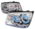 HEADLIGHTS CHROME HOUSING CLEAR LENS JAPAN BUILT ONLY - NO BULBS INCLUDED