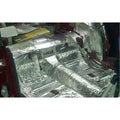 FLOOR PAN CUSTOM INSULATION KIT POLYMER BLACK BACKING SILVER