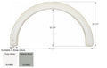 44 1/2"X20 3/4"POLAR WHT