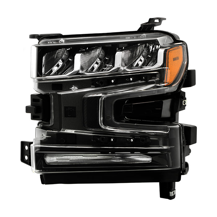 1519 SILVERADO FULL LED DRL AND HIGH/LOW BEAM W/HALOGEN SIGNAL BULB HEADLIGHT