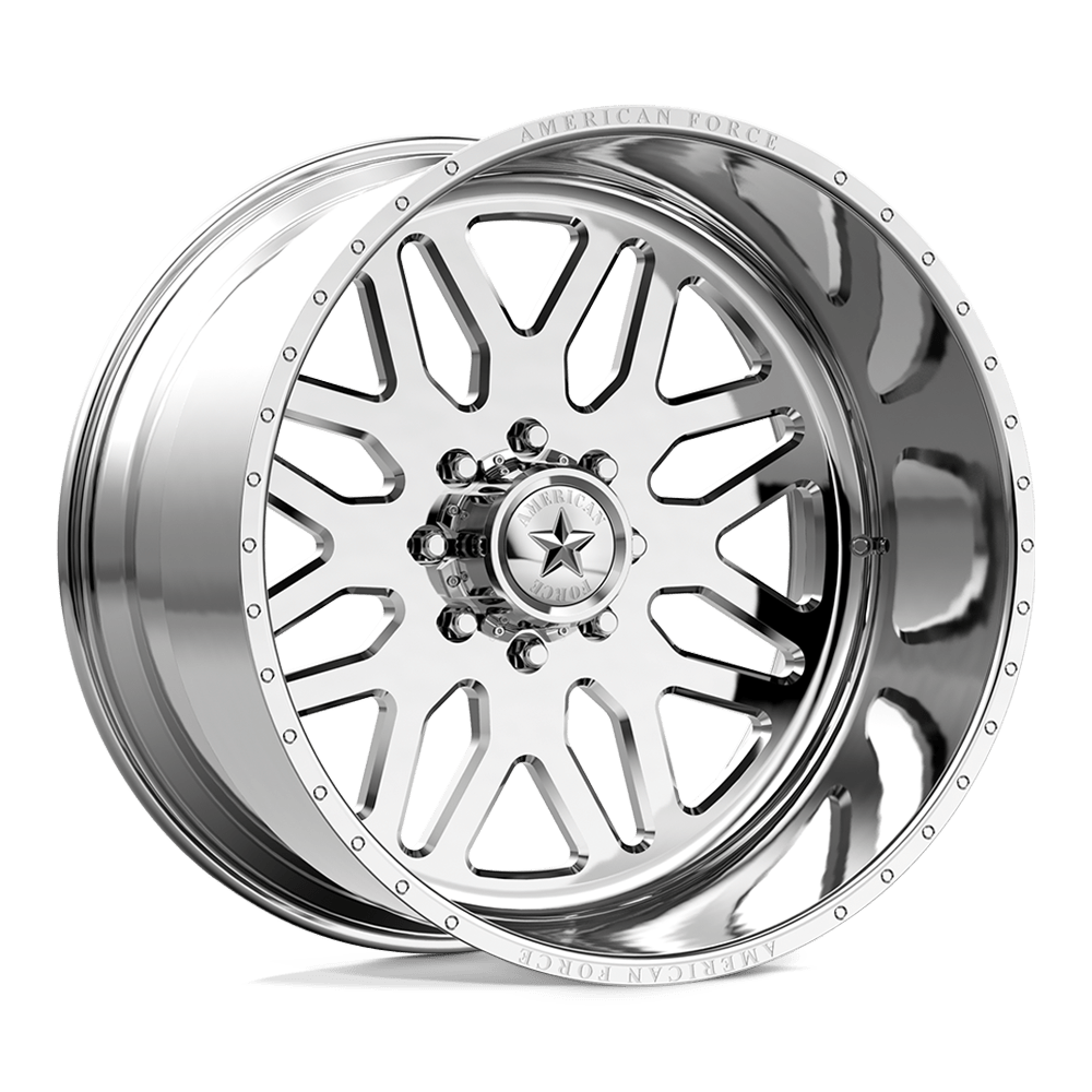 ~(70 lbs. 30X27X14)~ 1994-2018 DODGE RAM 2500 American Force 24x11 Trax SS 8x6.5 122mm Polished