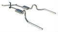 Crossmember Back w Xchange Exhaust System 64-74 A-Body Split Rear Dual Exit 3 in Intermediate And Tail Pipe Turbo Pro Mufflers Hardware Incl Tip Not Incl Pypes Exhaust