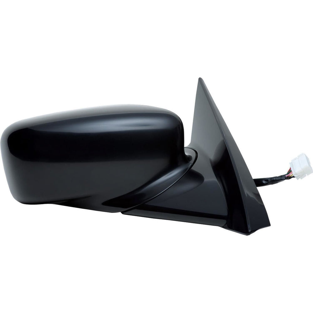 0408 ACURA TL RH HEATED POWER FOLDAWAY OE MIRROR BLACK PTM W/ MEMORY BLUE LENS