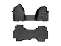 WeatherTech Black Front and Rear Floorliners - Over The Hump Fits -20-24 Dodge RAM 4414301-4414284