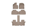 WeatherTech Tan Front Rear and Rear Floorliners Fits -20-23 Telluride 451532-1-2-3