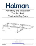 THE PRO RACK LEG & CROSSBAR KIT FULLSIZE TRUCKS W/ CAP 24IN H CAP