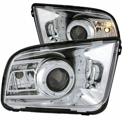 0509 MUSTANG PROJECTOR G2 HALO CHROME CLEAR(CCFL)(2010 STYLE) HEADLIGHTS