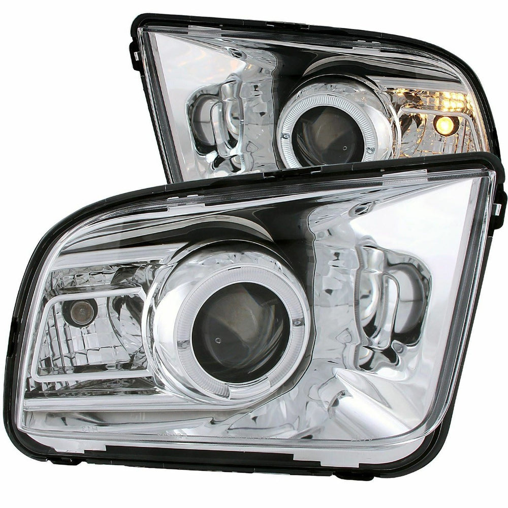 0509 MUSTANG PROJECTOR G2 HALO CHROME CLEAR(CCFL)(2010 STYLE) HEADLIGHTS
