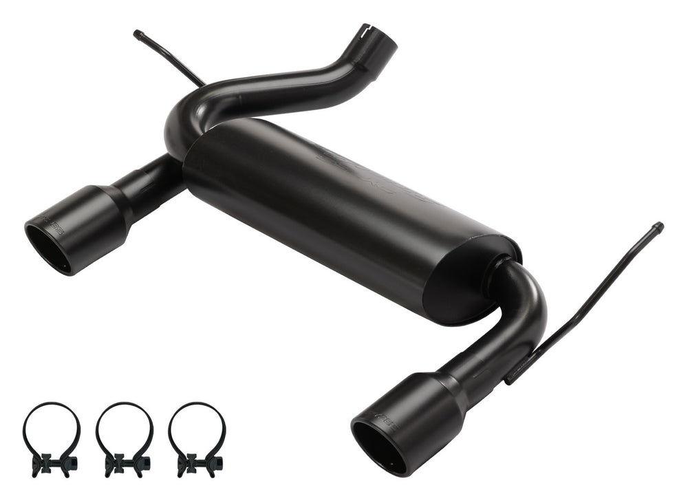 JK DUAL EXIT AXLE BACK 0718 WRANGLER JK POL TIPS 4 INCH PYPES