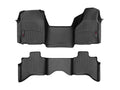 WeatherTech Black Front and Rear Floorliners - Over The Hump For Vinyl Floors Fits -20-18 Ram 1500 449831V-442162V