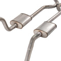 1965-70 Chevy B-Body Hpipe Crossmember Back Exhaust w/ Turbo Pro Mufflers