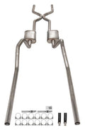 1965-70 Chevy B-Body Hpipe Crossmember Back Exhaust w/ Turbo Pro Mufflers