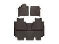 WeatherTech Cocoa Front Rear FloorLiner HP Fits -20-21 Tundra 474081IM-470938IM