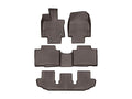 WeatherTech Cocoa Front Rear and Rear Floorliners Fits -20-25 Highlander 471609-1-2-3