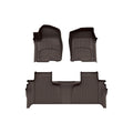WeatherTech Cocoa Front Rear FloorLiner HP Fits -20-24 Chevrolet GMC 471436-1-8IM