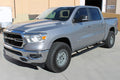 22C TUNDRA DOUBLE CAB 5IN OVAL STYLE SLIDE TRACK RUNNING BOARDS BLACK TXD ALUMINUM