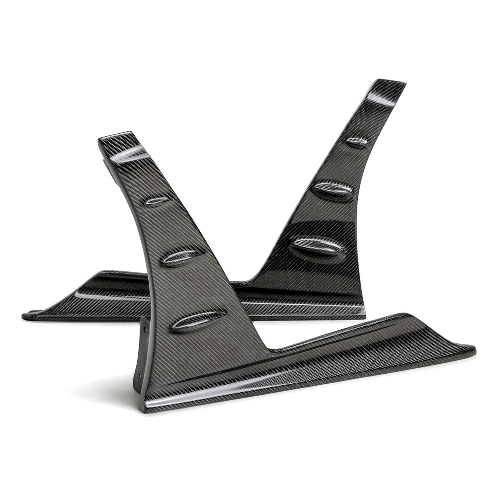 Seibon 23-25 Honda Civic Type-R MB-Style Carbon Fiber Front Side Skirt Extensions