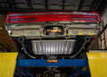 Crossmember Back w H-Pipe Exhaust System 64-72 A-Body Split Rear Dual Exit 2.5 in Intermediate And Tail Pipe Turbo Pro Muffler Hardware Incl Tip Not Incl Pypes Exhaust