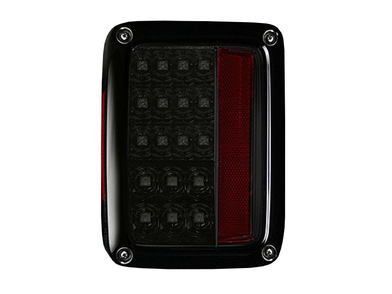 ~(5 lbs. 15X8X7)~ Jeep 07-18 JK Wrangler LED Taillights - Smoked Lens