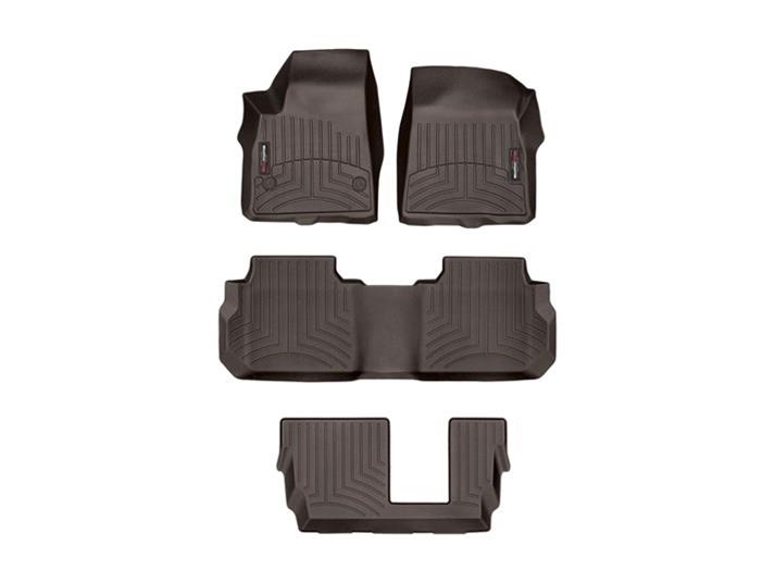 WeatherTech Cocoa Front Rear and Rear Floorliners Fits -20-23 XT6 4715741-471080-2-4