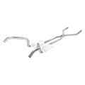 ~(50 lbs. 62X17X13)~ Crossmember Back w/H-Pipe Exhaust System 67-69 Split Rear Dual Exit 2.5 in Intermediate Pipe And Tailpipe Hardware Incl Muffler And Tip Not Incl Pypes Exhaust