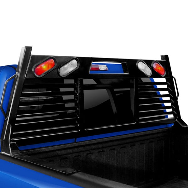 10C DODGE RAM HD OPEN WINDOW HEAVY DUTY HEADACHE RACK W/ LIGHTS