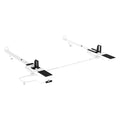 DROP DOWN HD ALUMINUM LADDER RACK KIT SINGLE 5.5 FT MOST COMMERCIAL CAPS
